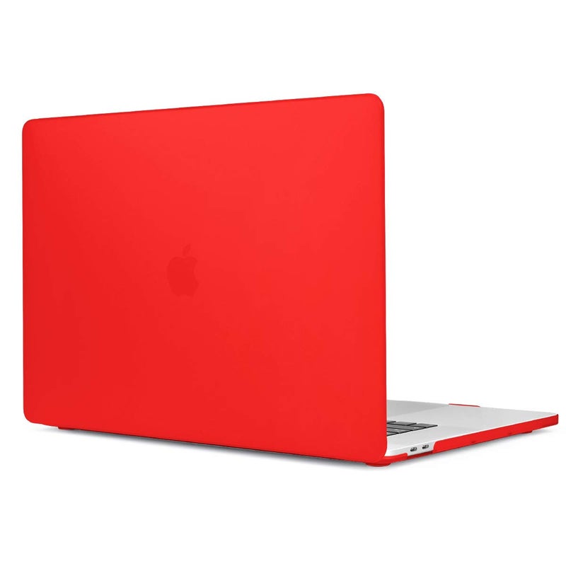 Batianda Laptop Case for New MacBook Pro 13 2022 2020 Release Plastic Hard Shell Cover with Keyboard Cover and Screen Protector for Mac Pro 13'' Touch Bar Model M2 M1 A2338/A2289/A2251,Matte Red - Image 3